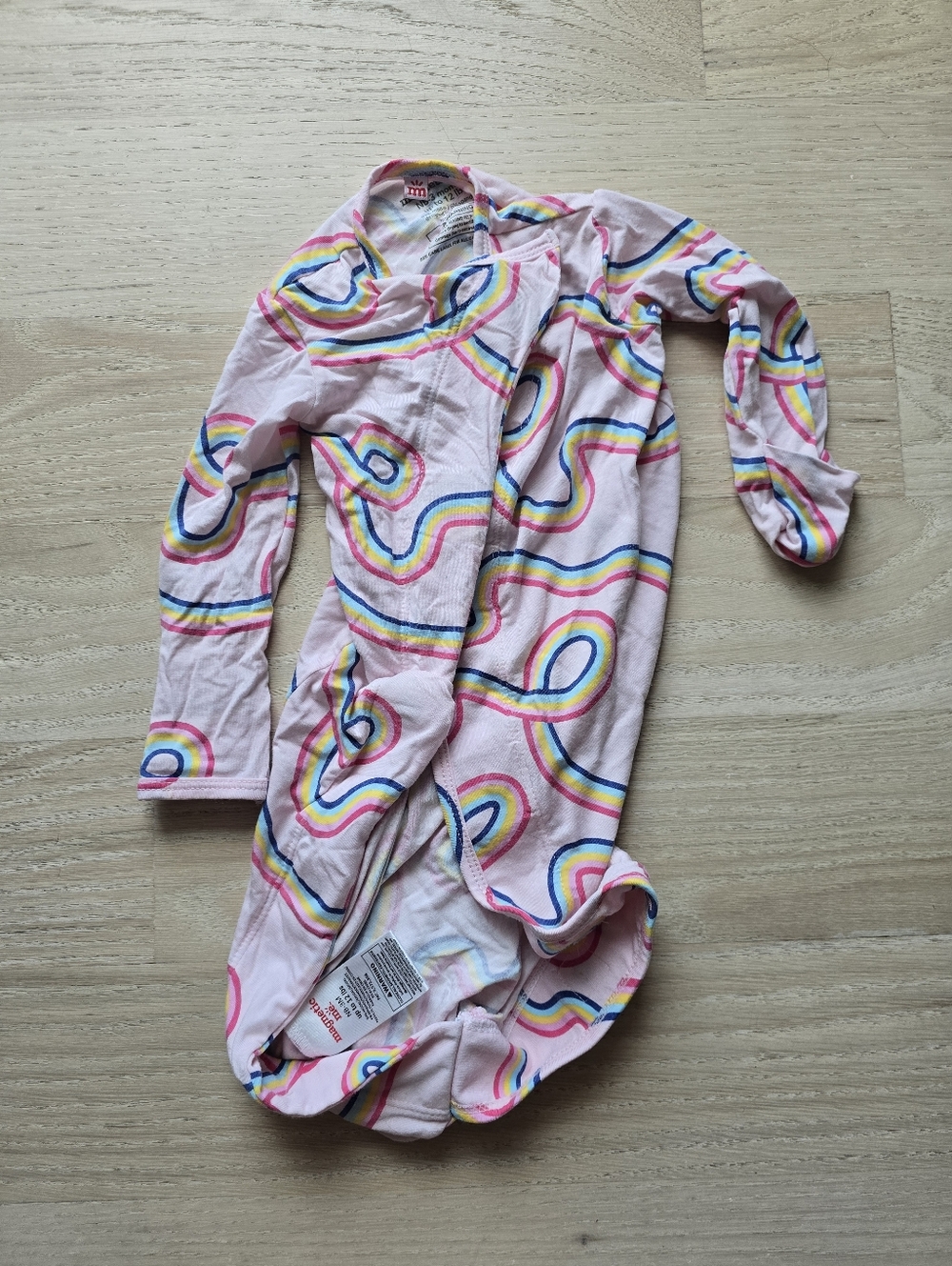 Magnetic Me Pink Rainbow Loop One-Piece Bodysuit